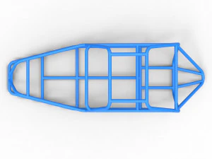 Frame for old school Sand Rail buggy Scale 1 to 25 3D Print Model