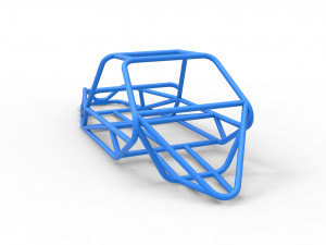 Frame for old school Sand Rail buggy Scale 1 to 25 3D Druckmodell