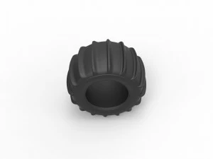Dune buggy rear tire 6 Scale 1 to 25 3D Print Model