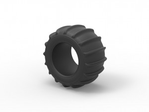 Dune buggy rear tire 6 Scale 1 to 25 Modelo de impresión 3D