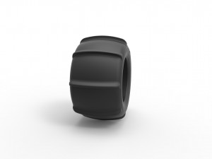 Dune buggy rear tire 7 Scale 1 to 25 Model do druku 3D