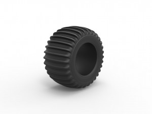 Dune buggy rear tire 8 Scale 1 to 25 3Dプリントモデル