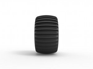 Dune buggy rear tire 8 Scale 1 to 25 3Dプリントモデル
