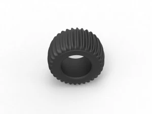 Dune buggy rear tire 8 Scale 1 to 25 3D Print Model