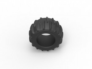 Dune buggy rear tire 10 Scale 1 to 25 3D printmodel