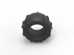 Dune buggy rear tire 11 Scale 1 to 25 3D Print Model