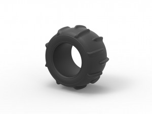 Dune buggy rear tire 11 Scale 1 to 25 Model Cetak 3D