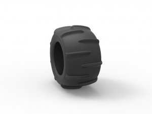 Dune buggy rear tire 11 Scale 1 to 25 Model Cetak 3D