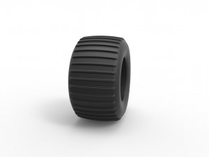 Dune buggy rear tire 13 Scale 1 to 25 Modelo de impresión 3D