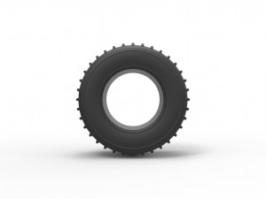 Dune buggy rear tire 13 Scale 1 to 25 Modelo de impresión 3D