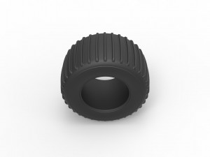 Dune buggy rear tire 13 Scale 1 to 25 Modelo de impresión 3D