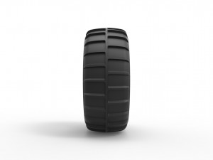 Dune buggy rear tire 14 Scale 1 to 25 Modelo de impresión 3D