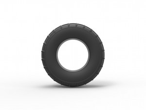 Dune buggy rear tire 14 Scale 1 to 25 Modelo de impresión 3D