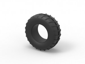 Dune buggy rear tire 15 Scale 1 to 25 Modello di stampa 3D