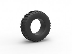 Tire for sand and snow Scale 1 to 25 3D Print Model