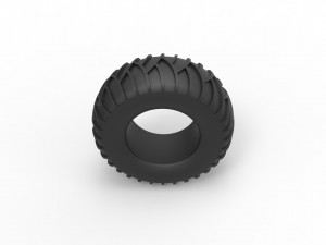 Tire for sand and snow Scale 1 to 25 3D Baskı Modeli