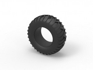 Tire for sand and snow Scale 1 to 25 3D Baskı Modeli