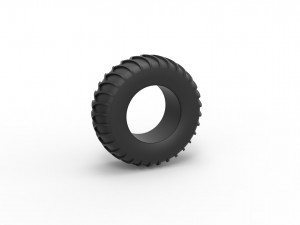 Tire for sand and snow 3 Scale 1 to 25 Modelo de impresión 3D
