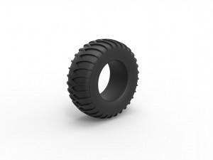 Tire for sand and snow 3 Scale 1 to 25 3D प्रिंट मॉडल
