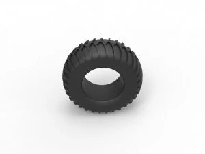 Tire for sand and snow 3 Scale 1 to 25 3D Print Model