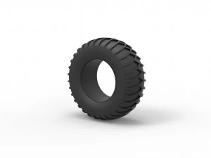 Tire for sand and snow 3 Scale 1 to 25 3D Print Model