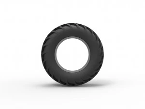 Dune buggy rear tire 16 Scale 1 to 25 3D Print Model