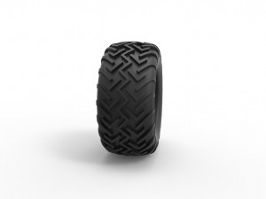 Dune buggy rear tire 17 Scale 1 to 25 3D Baskı Modeli