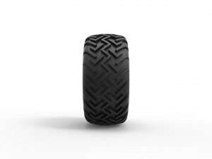 Dune buggy rear tire 17 Scale 1 to 25 3D Baskı Modeli