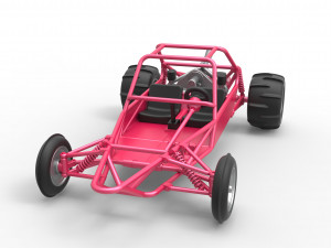 Old school Sand Rail buggy Version 2 Scale 1 to 25 3D-printmodel
