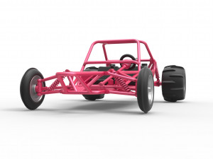 Old school Sand Rail buggy Version 2 Scale 1 to 25 3D-printmodel