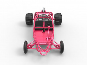 Old school Sand Rail buggy Version 2 Scale 1 to 25 3D-printmodel
