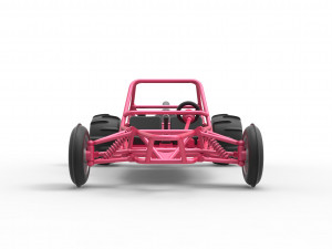 Old school Sand Rail buggy Version 2 Scale 1 to 25 3D-printmodel
