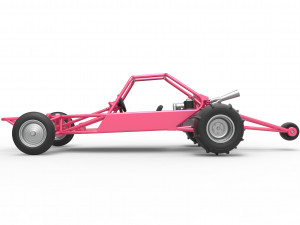 Old school Sand Rail buggy Version 2 Scale 1 to 25 3D-printmodel
