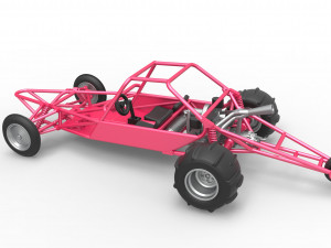 Old school Sand Rail buggy Version 2 Scale 1 to 25 3D-printmodel