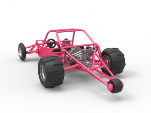 Old school Sand Rail buggy Version 2 Scale 1 to 25 3D-printmodel