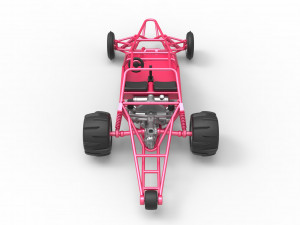 Old school Sand Rail buggy Version 2 Scale 1 to 25 3D-printmodel