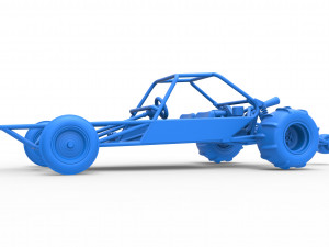 Old school Sand Rail buggy Version 2 Scale 1 to 25 3D-printmodel