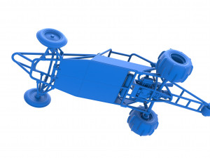 Old school Sand Rail buggy Version 2 Scale 1 to 25 3D-printmodel