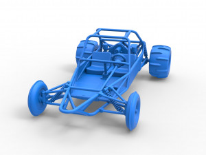 Old school Sand Rail buggy Version 2 Scale 1 to 25 3D-printmodel