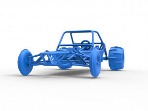 Old school Sand Rail buggy Version 2 Scale 1 to 25 3D-printmodel