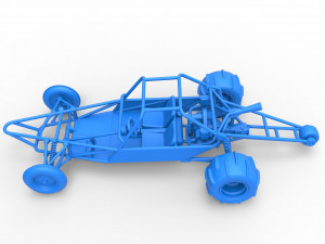 Old school Sand Rail buggy Version 2 Scale 1 to 25 3D-printmodel