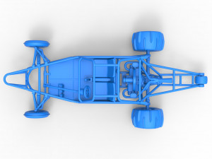 Old school Sand Rail buggy Version 2 Scale 1 to 25 3D-printmodel