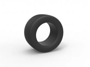 Dune buggy rear tire 18 Scale 1 to 25 3D Print Model