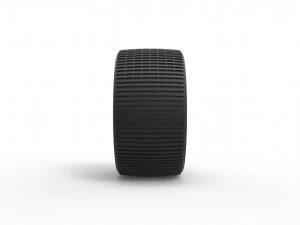 Dune buggy rear tire 18 Scale 1 to 25 3D Print Model