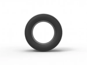 Dune buggy rear tire 18 Scale 1 to 25 3D Print Model