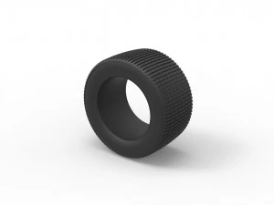 Dune buggy rear tire 18 Scale 1 to 25 3D Print Model