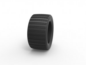Dune buggy rear tire 19 Scale 1 to 25 3D Принт Модель