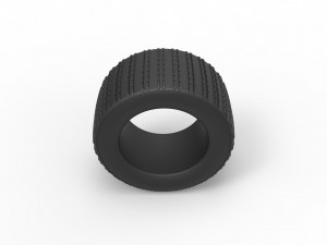 Dune buggy rear tire 19 Scale 1 to 25 3D Принт Модель