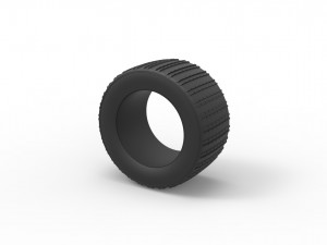 Dune buggy rear tire 19 Scale 1 to 25 3D Принт Модель