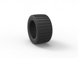 Dune buggy rear tire 19 Scale 1 to 25 3D Принт Модель